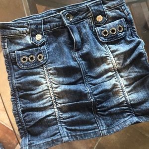 Le Chateau Denim Mini Skirt Size 00